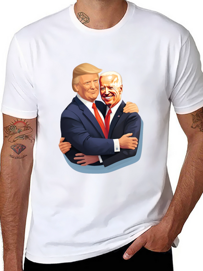 Trump Biden Hug T-Shirt - Political Humor Tee