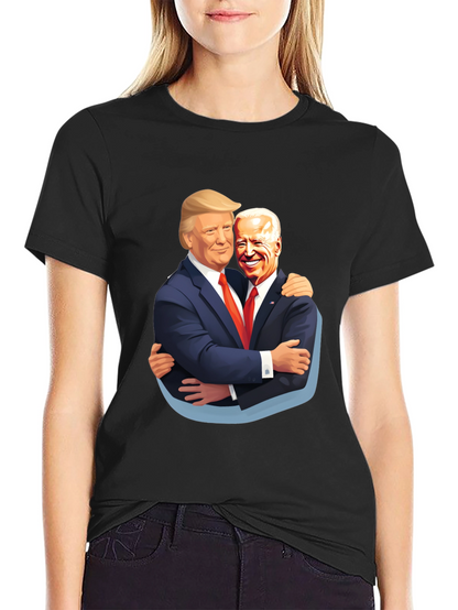 Trump Biden Hug T-Shirt - Political Humor Tee