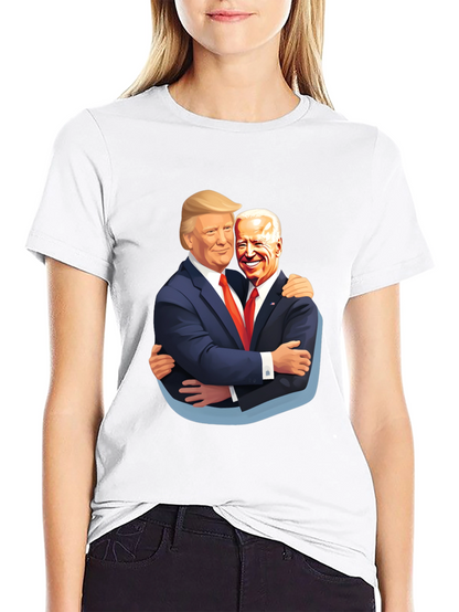 Trump Biden Hug T-Shirt - Political Humor Tee
