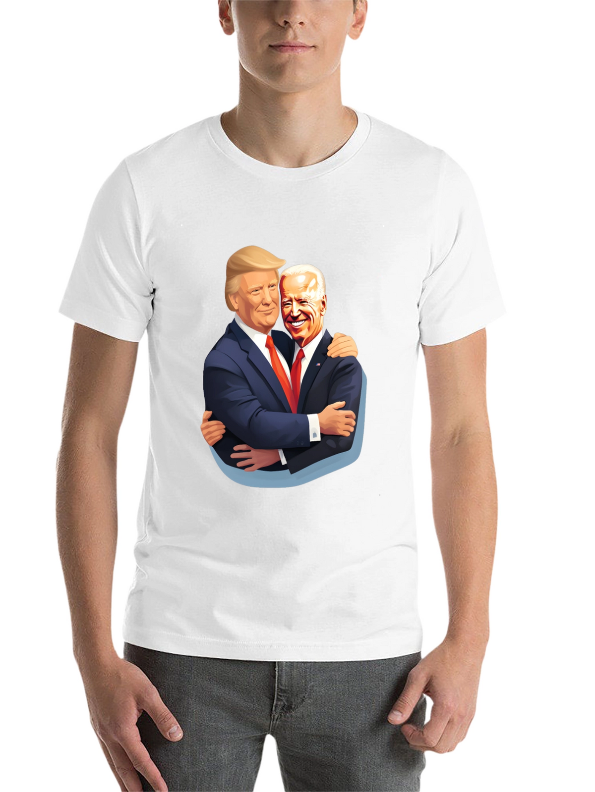 Trump Biden Hug T-Shirt - Political Humor Tee