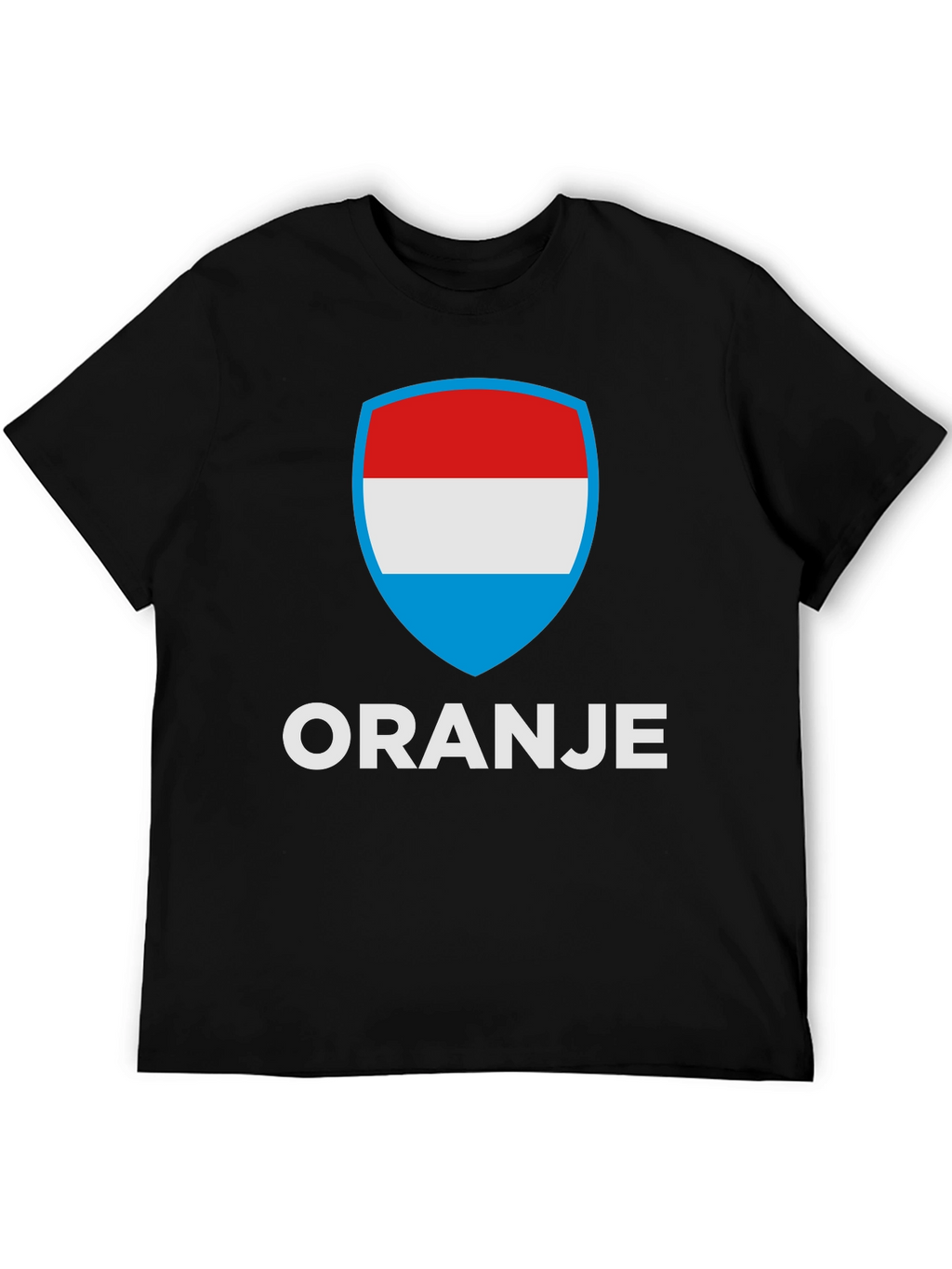 Oranje T-Shirt with Luxembourg Flag Shield Graphic