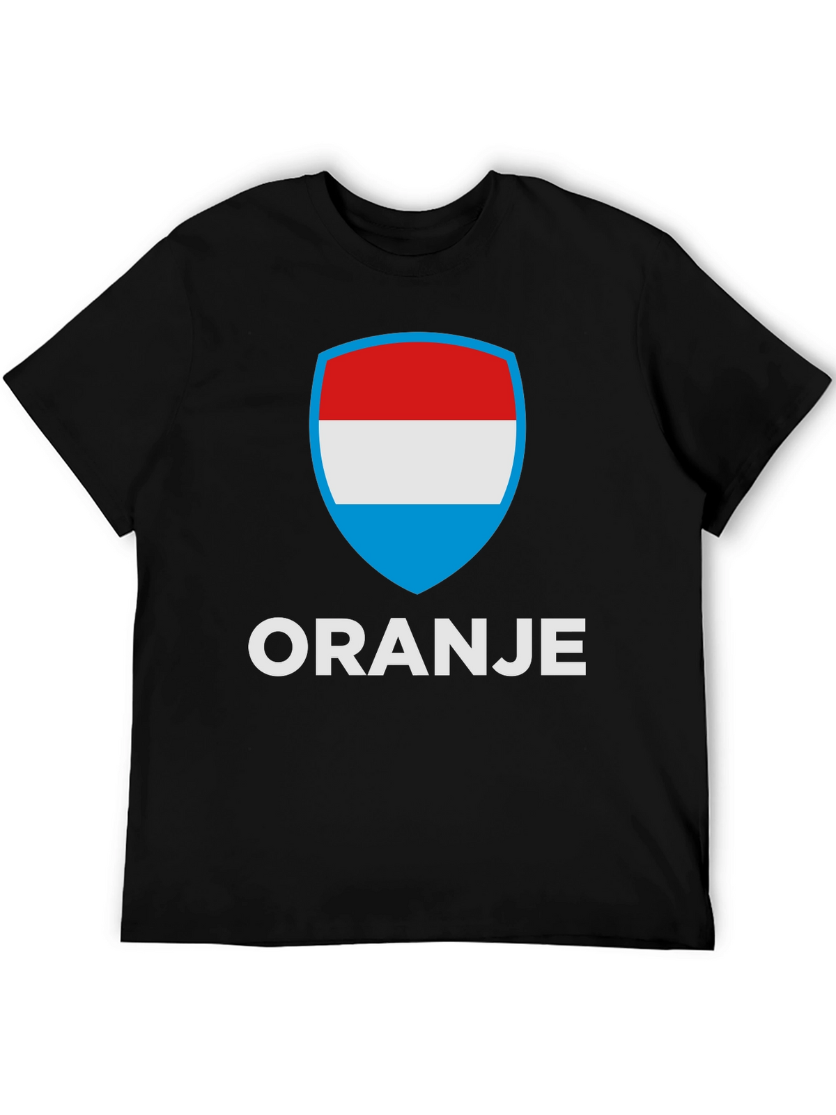 Oranje T-Shirt with Luxembourg Flag Shield Graphic