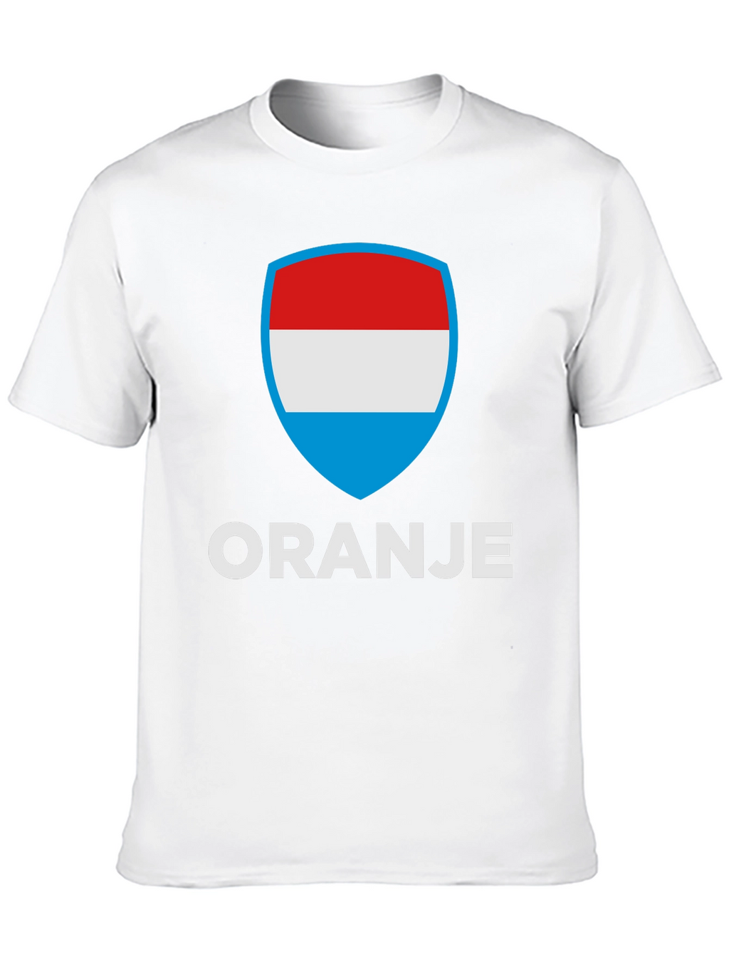 Oranje T-Shirt with Luxembourg Flag Shield Graphic