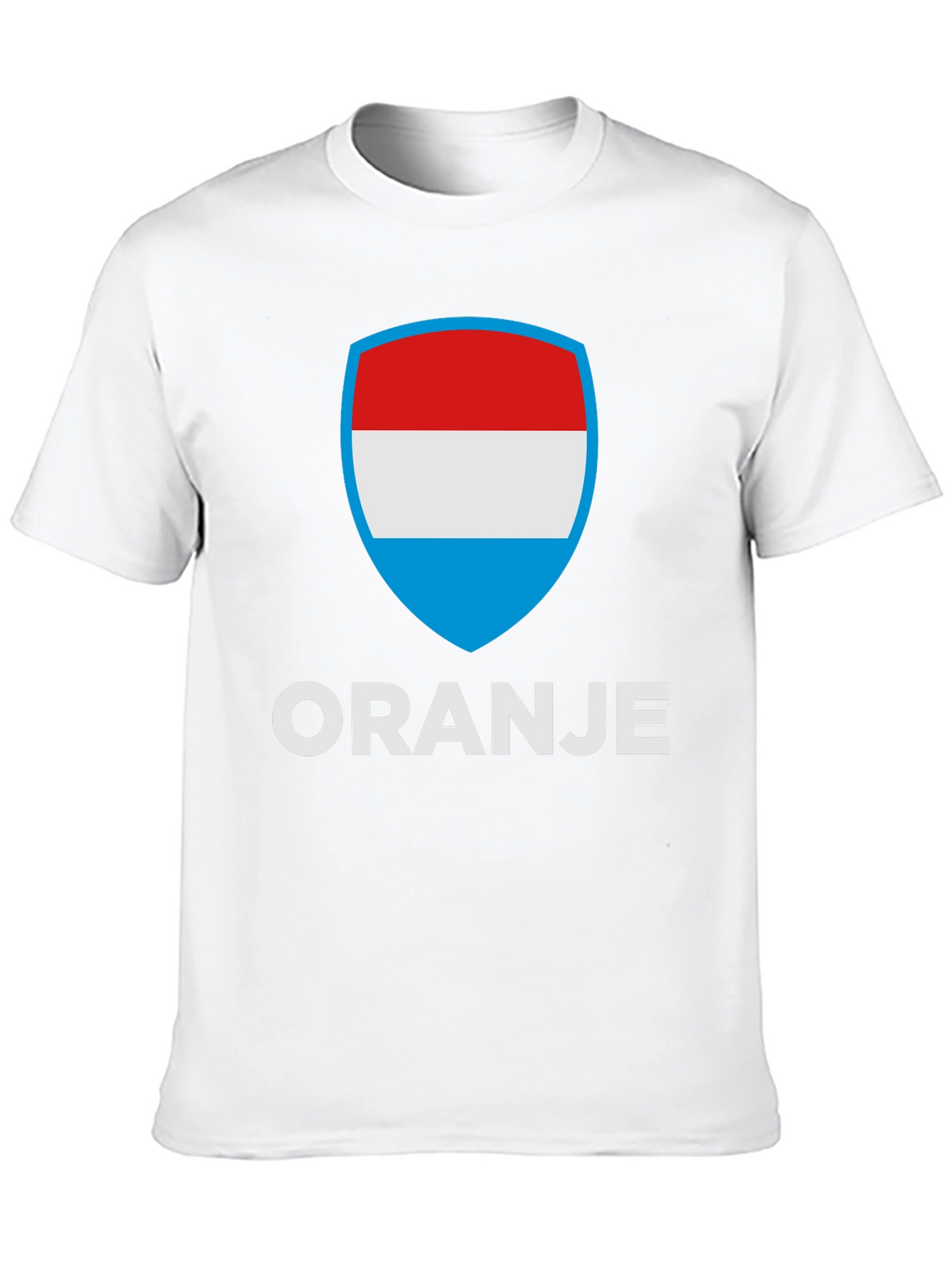 Oranje T-Shirt with Luxembourg Flag Shield Graphic