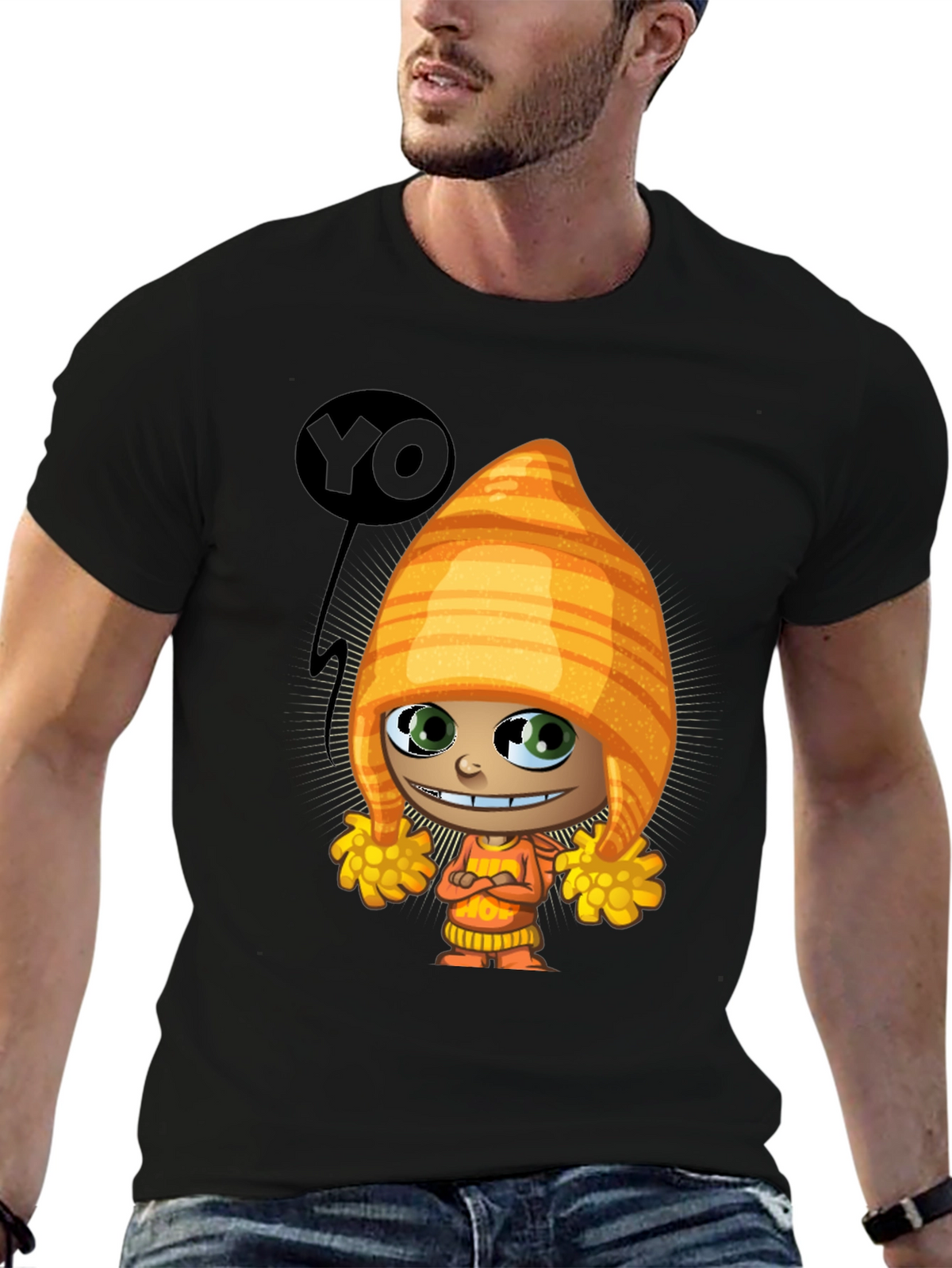 Cartoon Character T-Shirt - Quirky Graphic Tee