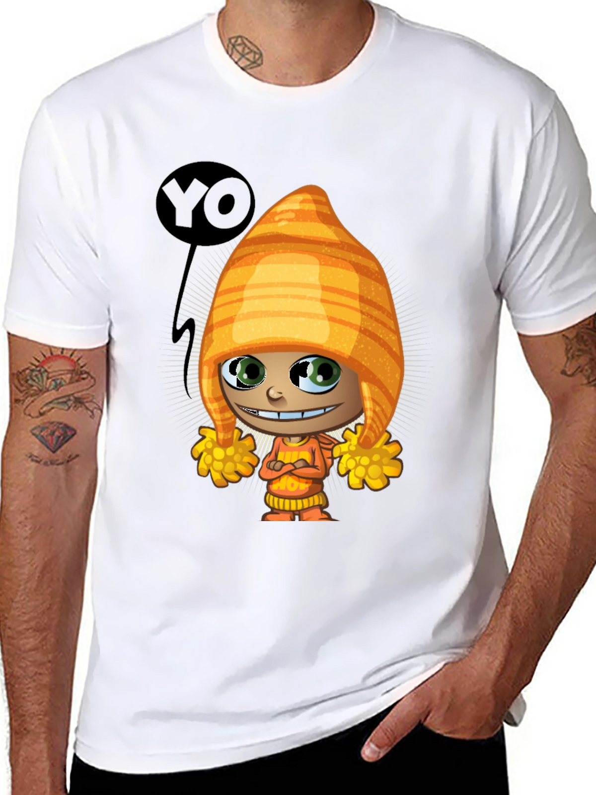 Cartoon Character T-Shirt - Quirky Graphic Tee