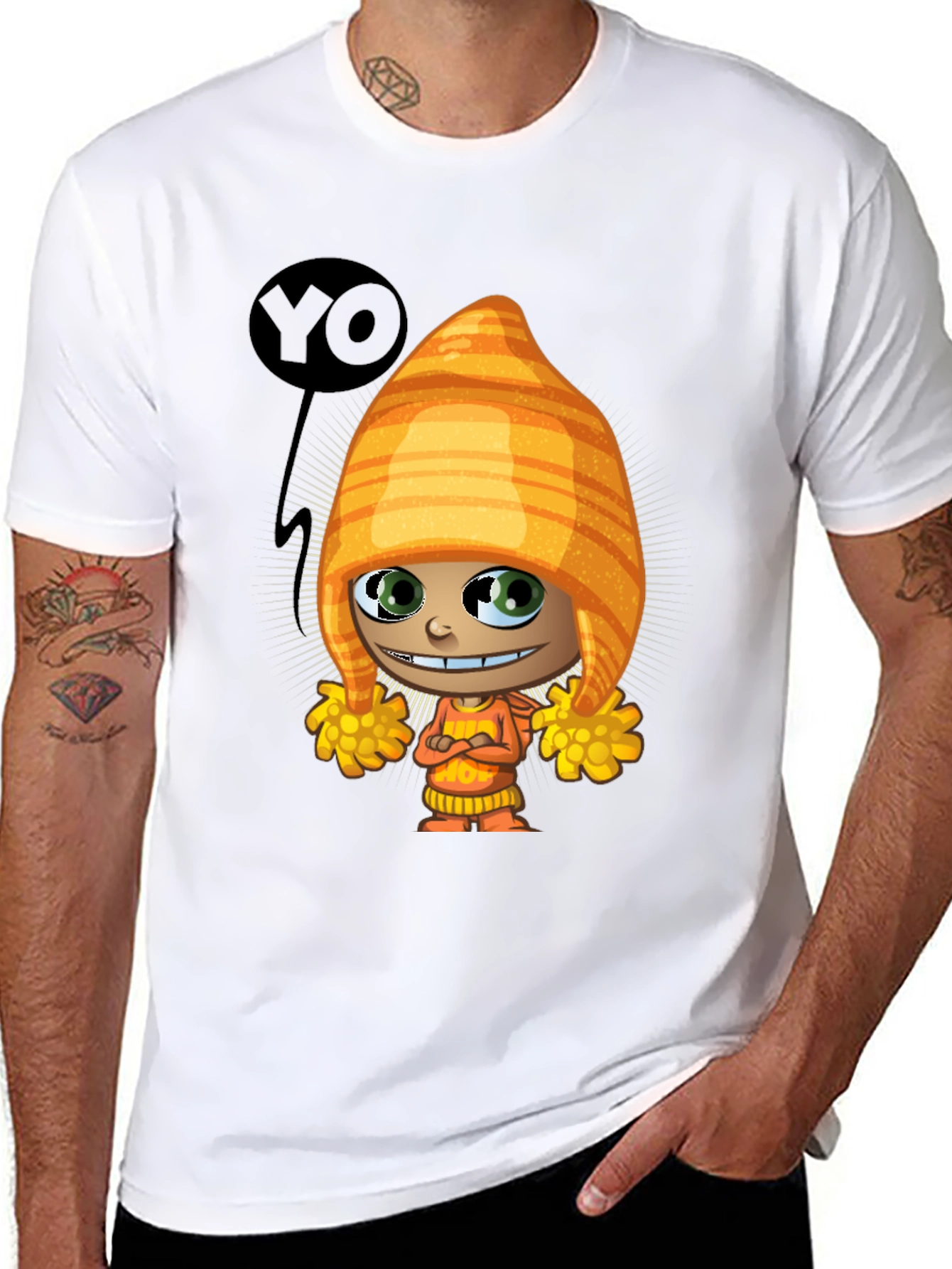 Cartoon Character T-Shirt - Quirky Graphic Tee