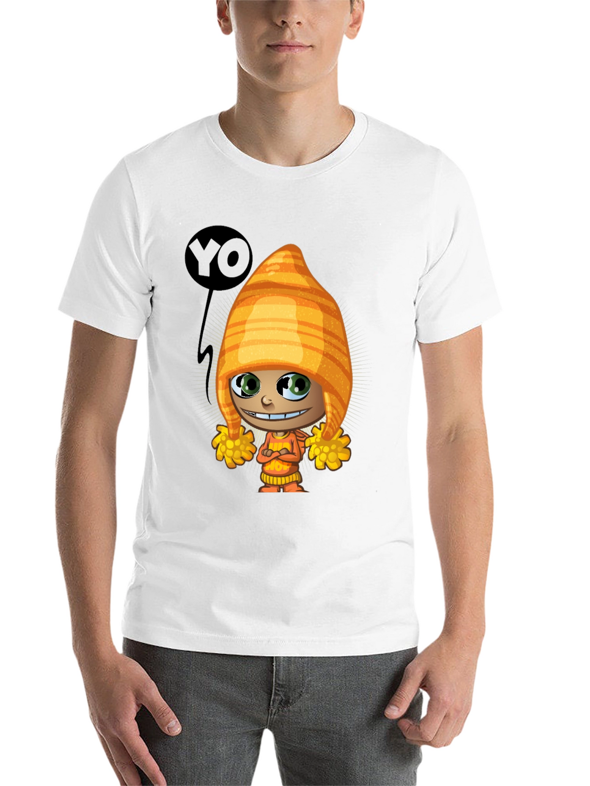 Cartoon Character T-Shirt - Quirky Graphic Tee