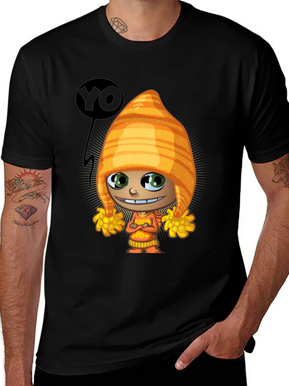 Cartoon Character T-Shirt - Quirky Graphic Tee