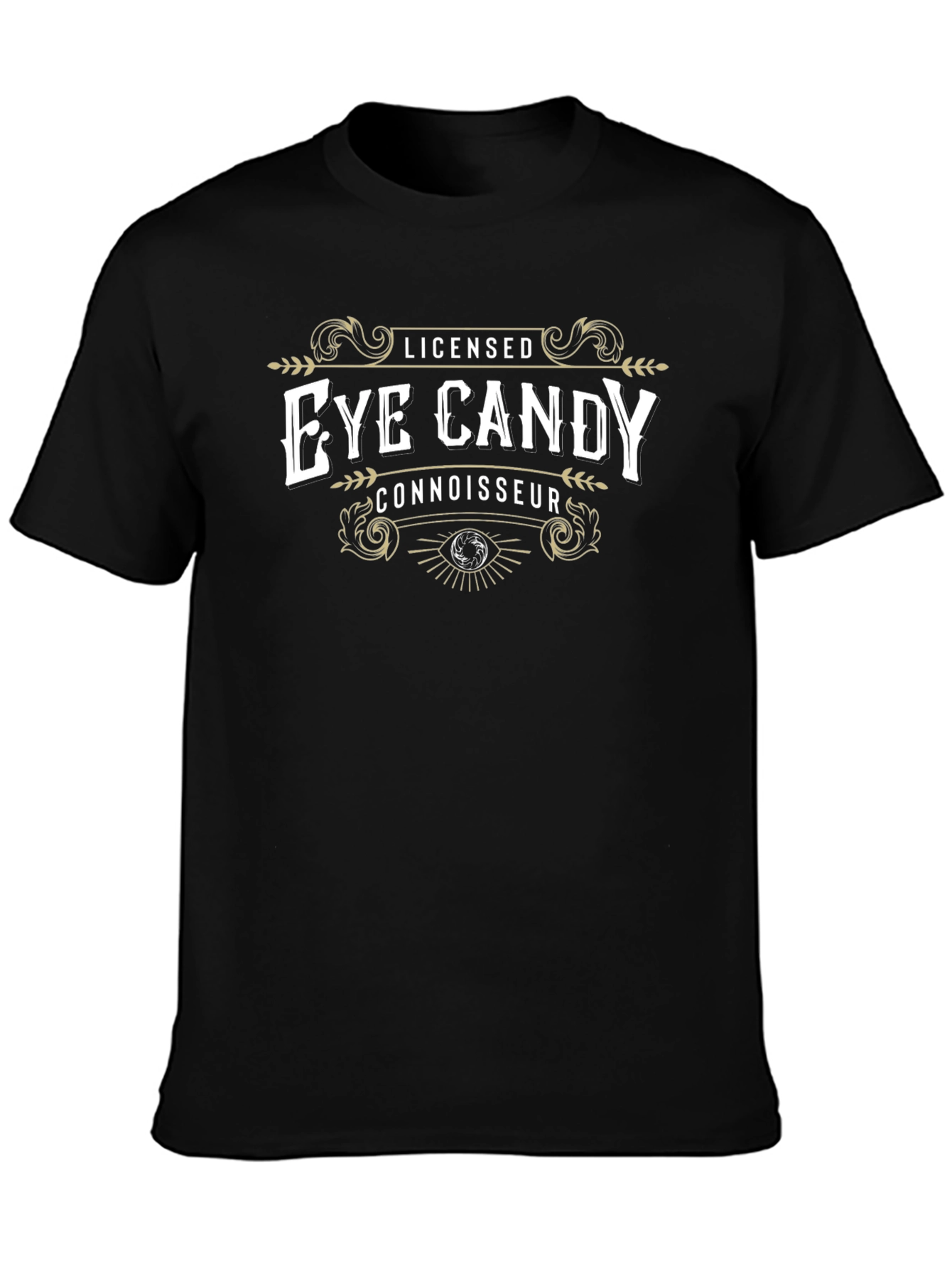 Licensed Eye Candy Connoisseur Black T-Shirt