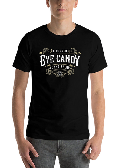 Licensed Eye Candy Connoisseur Black T-Shirt