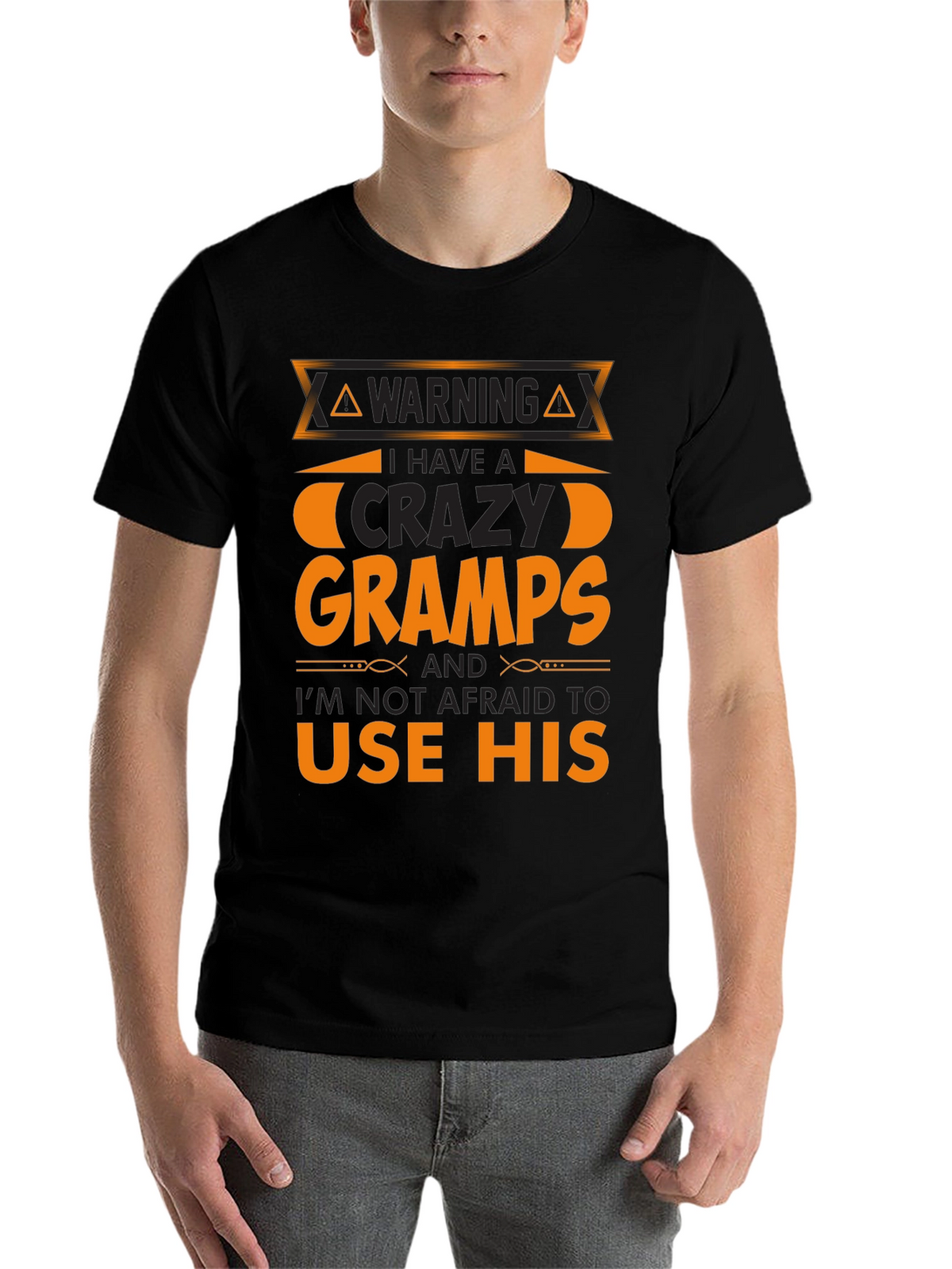 Warning Crazy Gramps T-Shirt