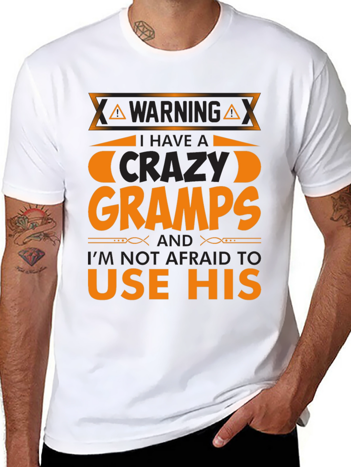 Warning Crazy Gramps T-Shirt