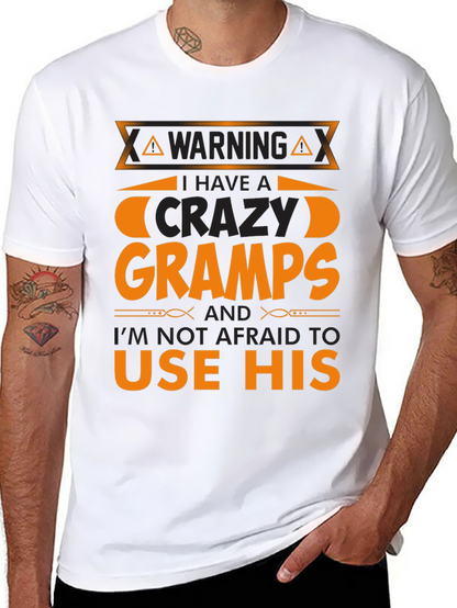 Warning Crazy Gramps T-Shirt
