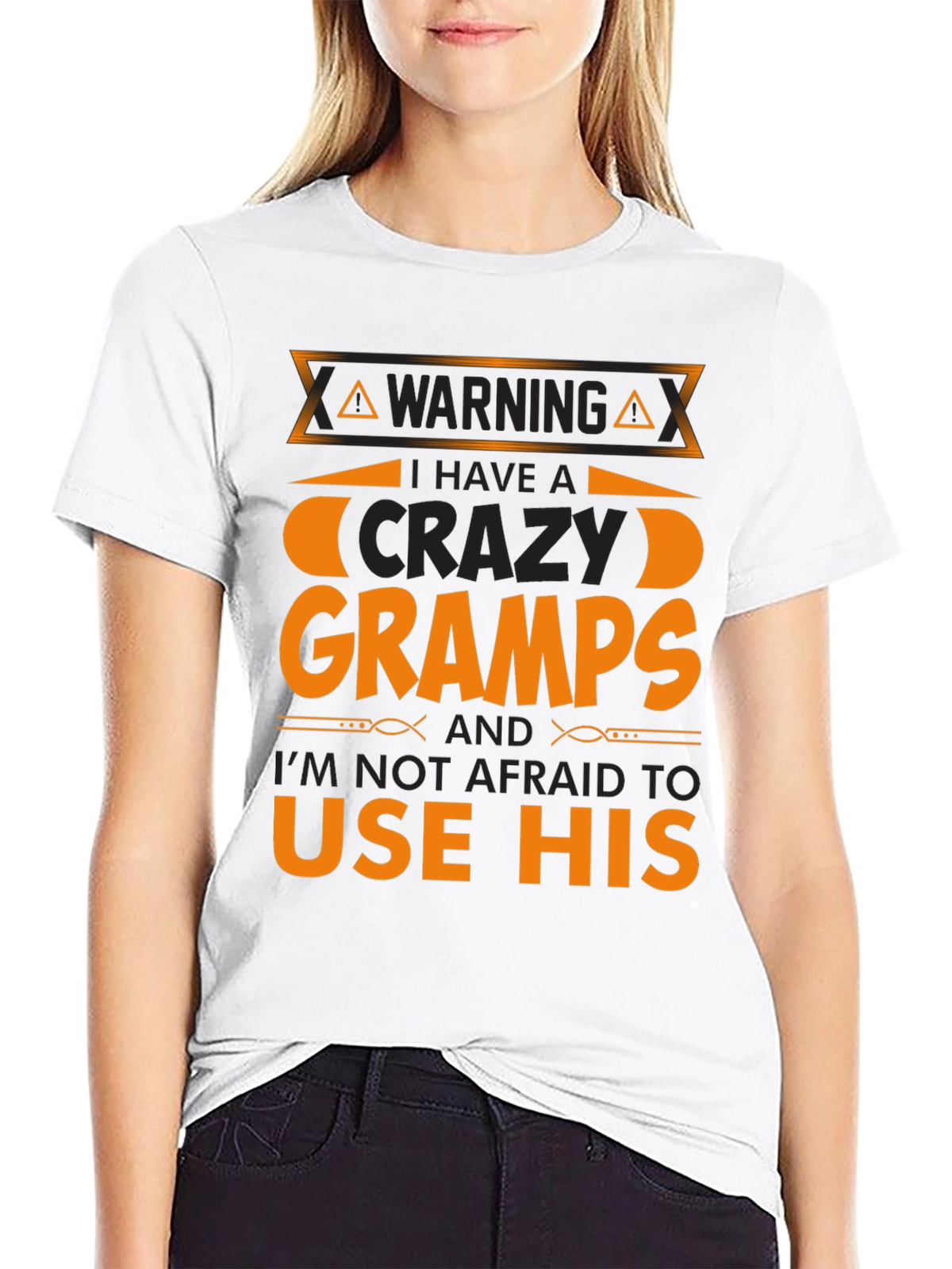 Warning Crazy Gramps T-Shirt