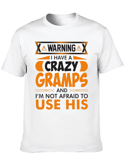 Warning Crazy Gramps T-Shirt