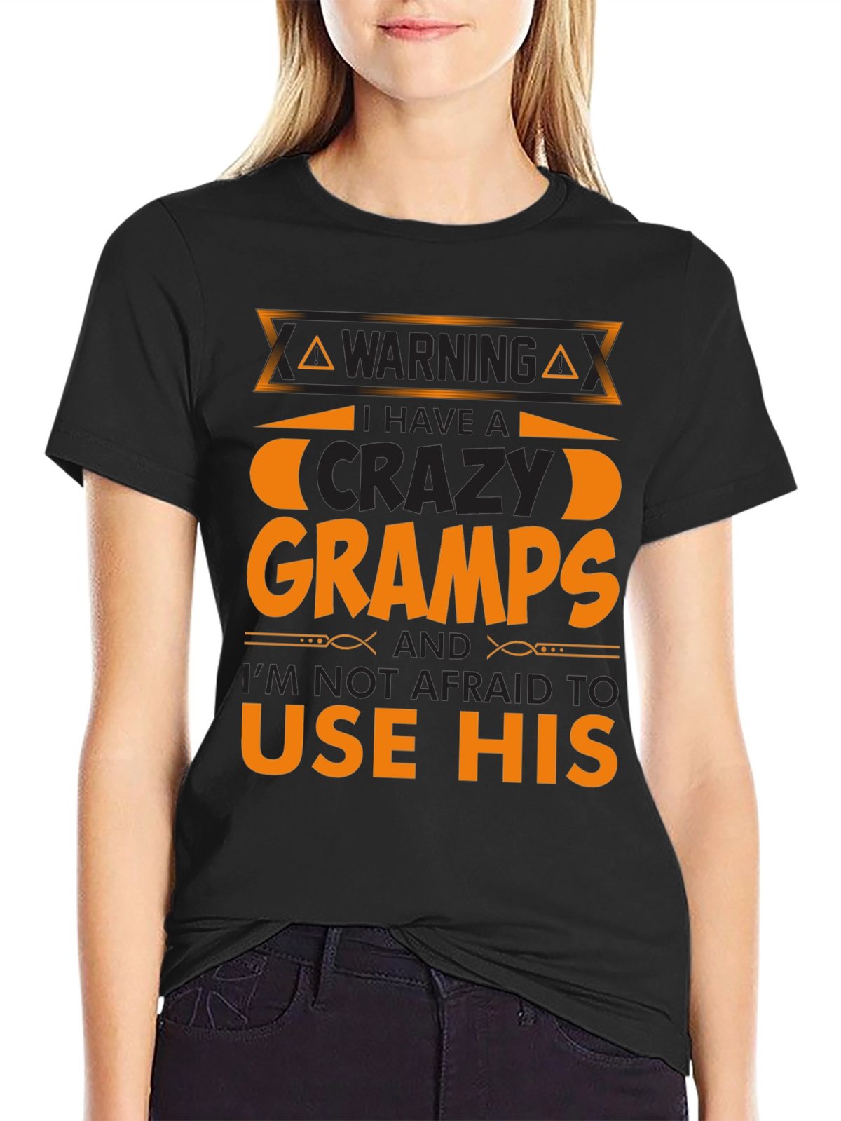 Warning Crazy Gramps T-Shirt