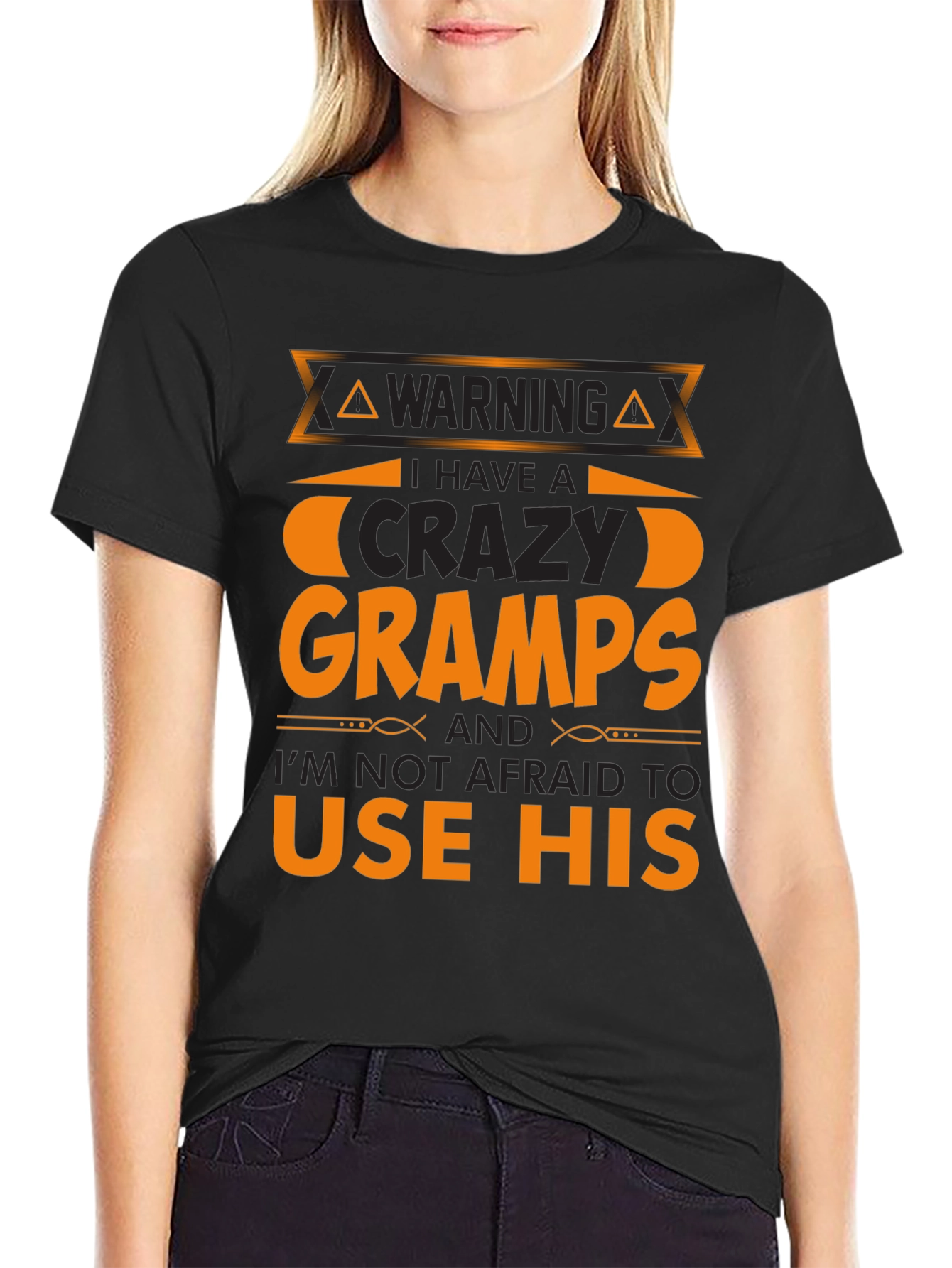 Warning Crazy Gramps T-Shirt