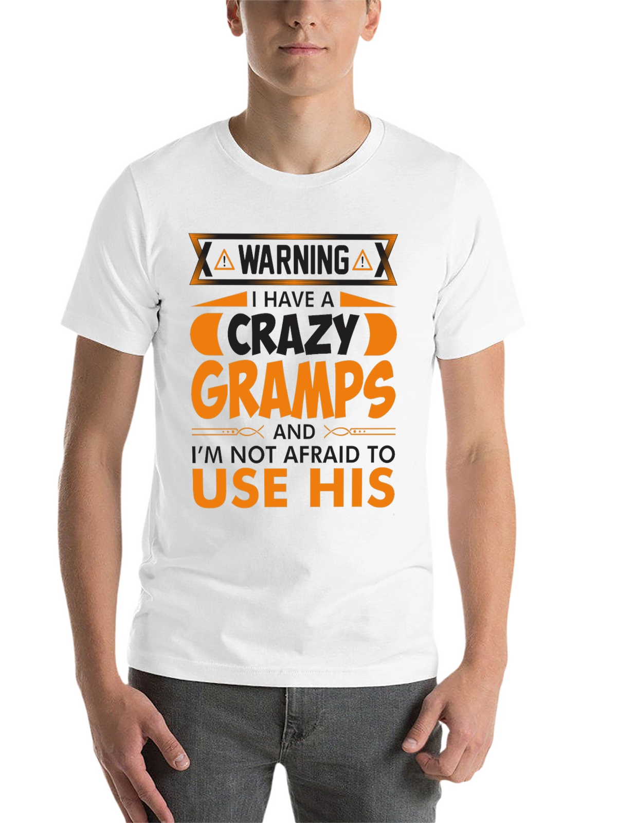 Warning Crazy Gramps T-Shirt