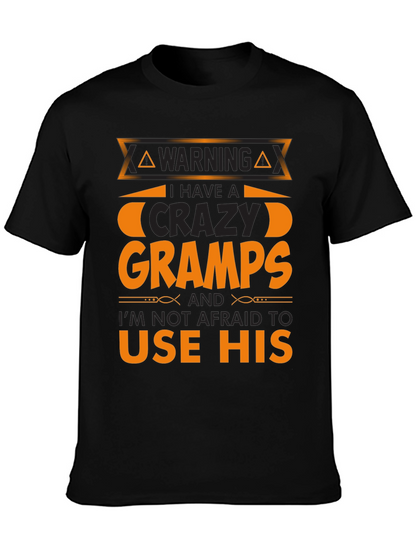 Warning Crazy Gramps T-Shirt