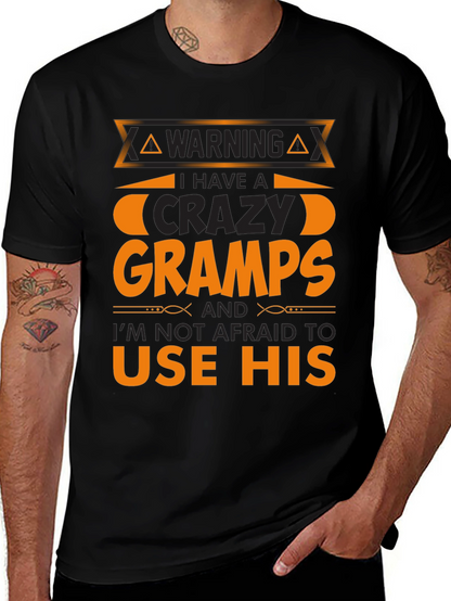 Warning Crazy Gramps T-Shirt
