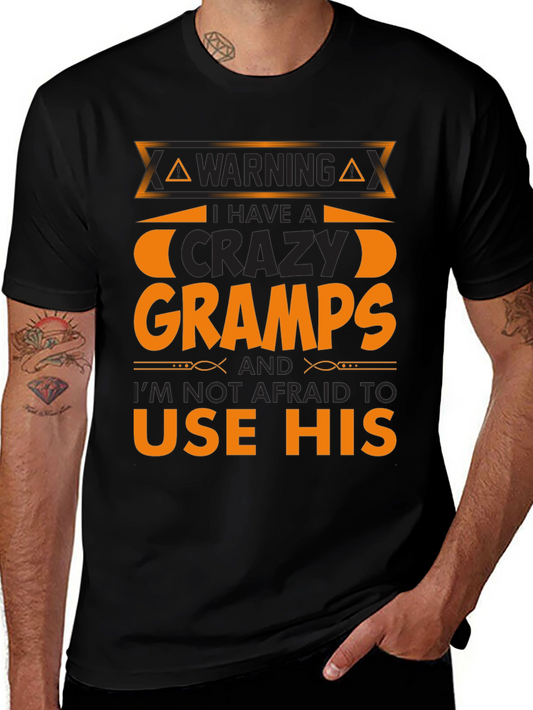 Warning Crazy Gramps T-Shirt