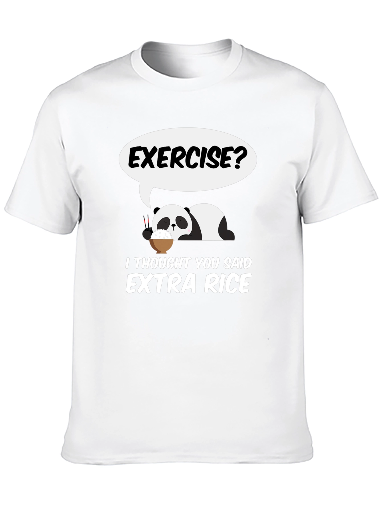 Exercise? Extra Rice Panda Graphic Tee