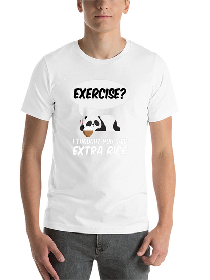 Exercise? Extra Rice Panda Graphic Tee