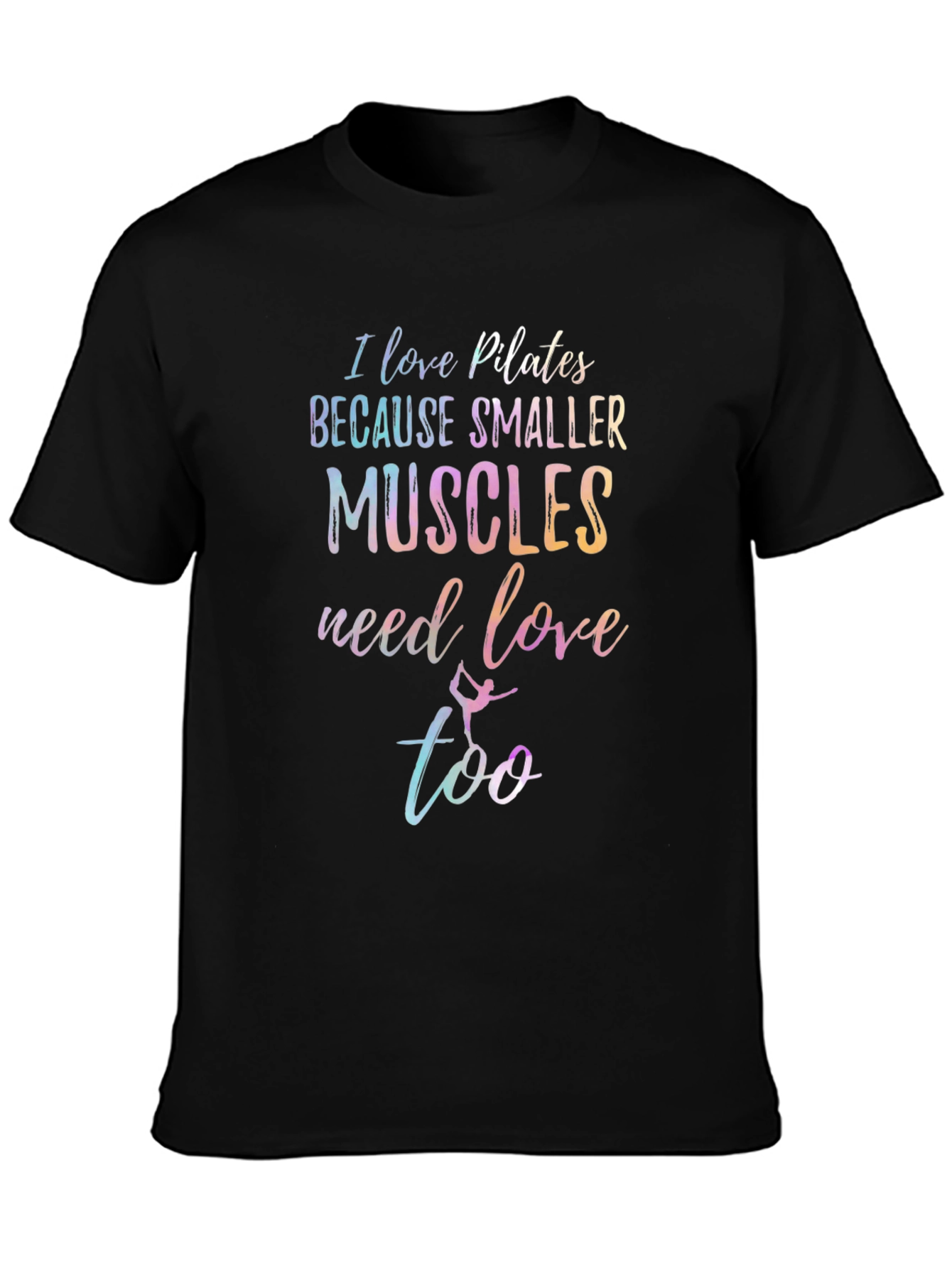 Pilates Lover Graphic T-Shirt - Black