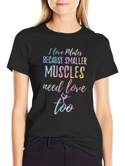 Pilates Lover Graphic T-Shirt - Black
