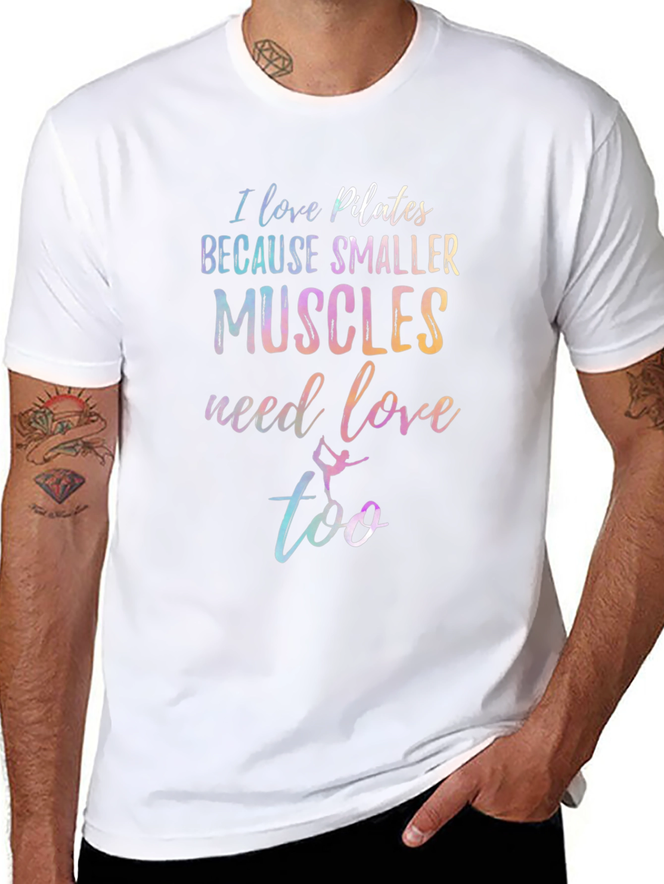 Pilates Lover Graphic T-Shirt - Black