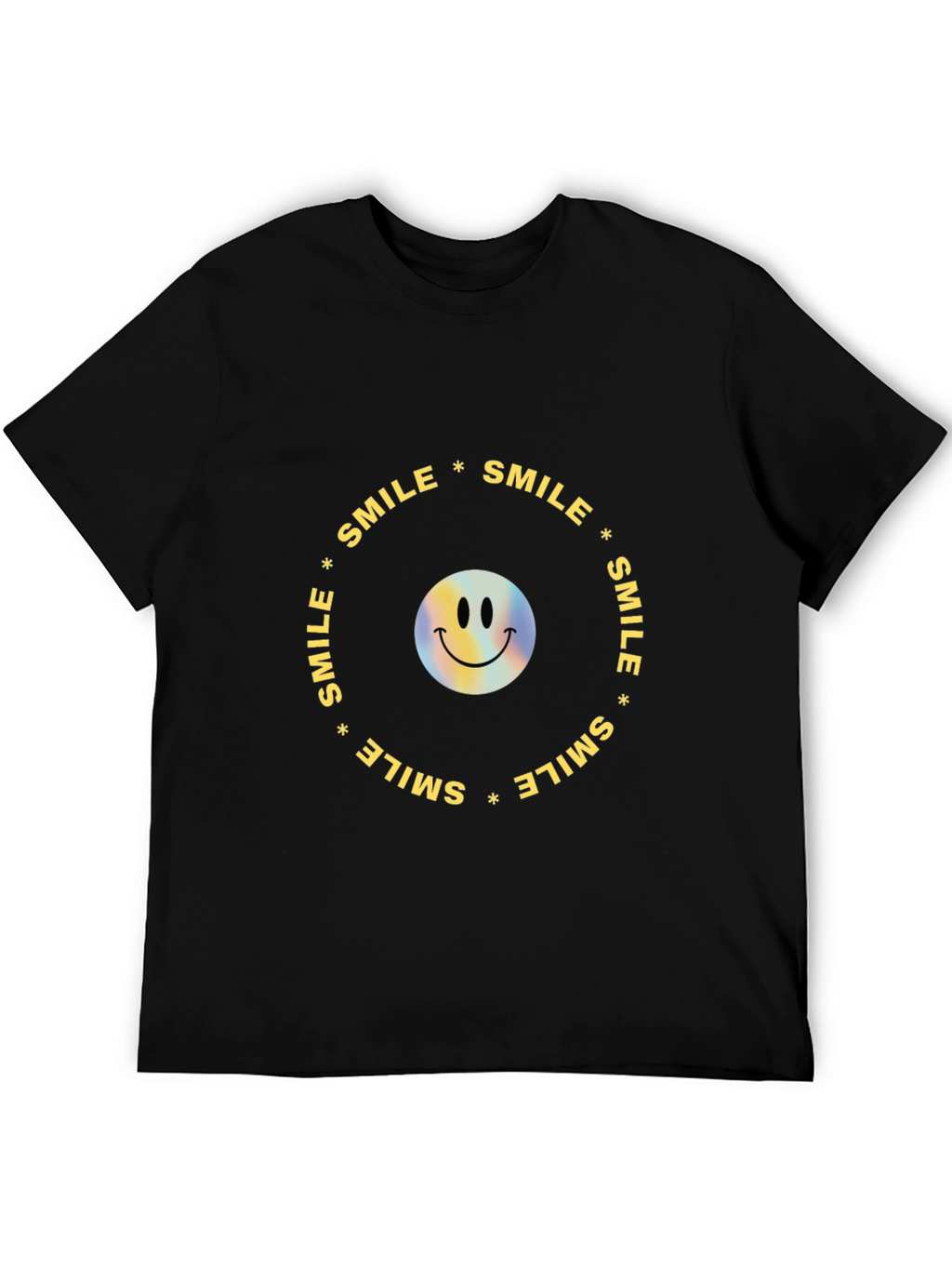Smile Graphic Black T-Shirt
