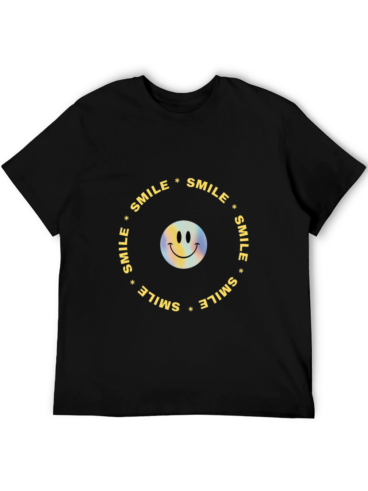 Smile Graphic Black T-Shirt