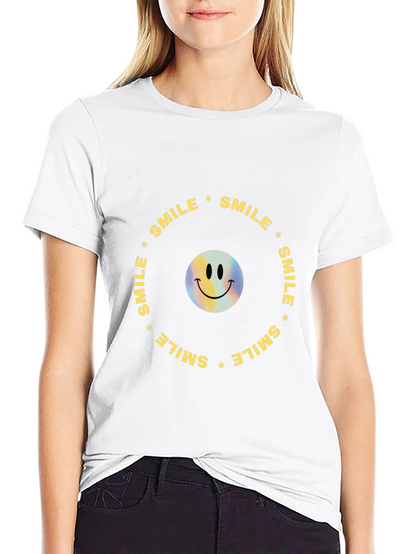 Smile Graphic Black T-Shirt