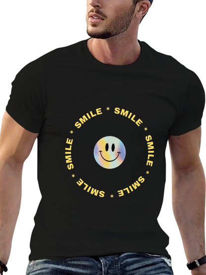 Smile Graphic Black T-Shirt