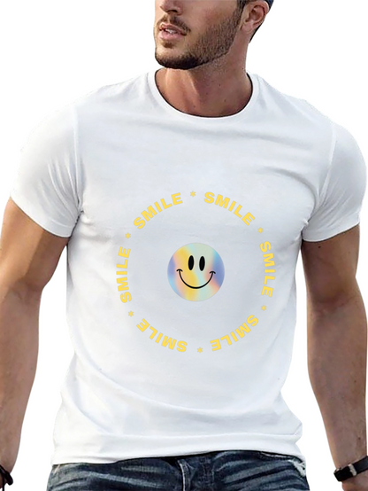 Smile Graphic Black T-Shirt