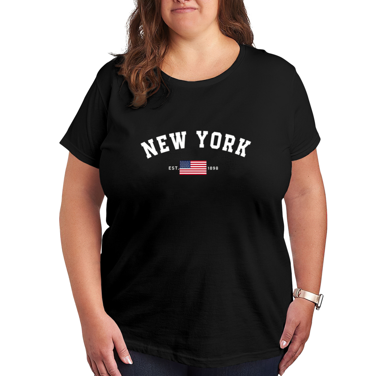 Retro New York USA Flag Vintage City Souvenir Tee