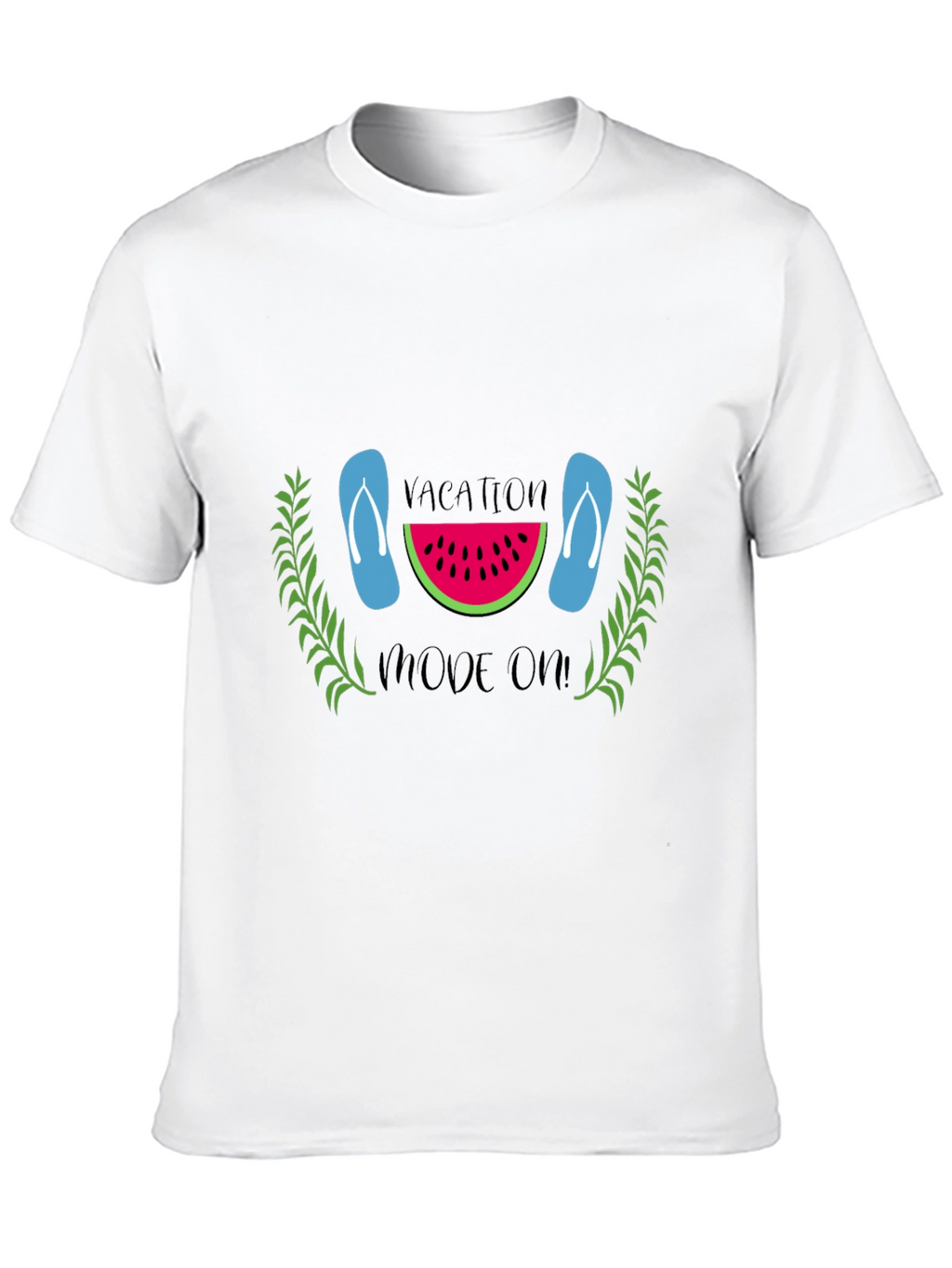 Vacation Mode On Black T-Shirt