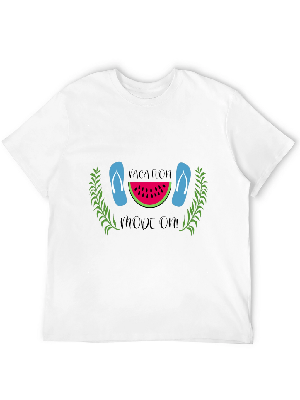 Vacation Mode On Black T-Shirt