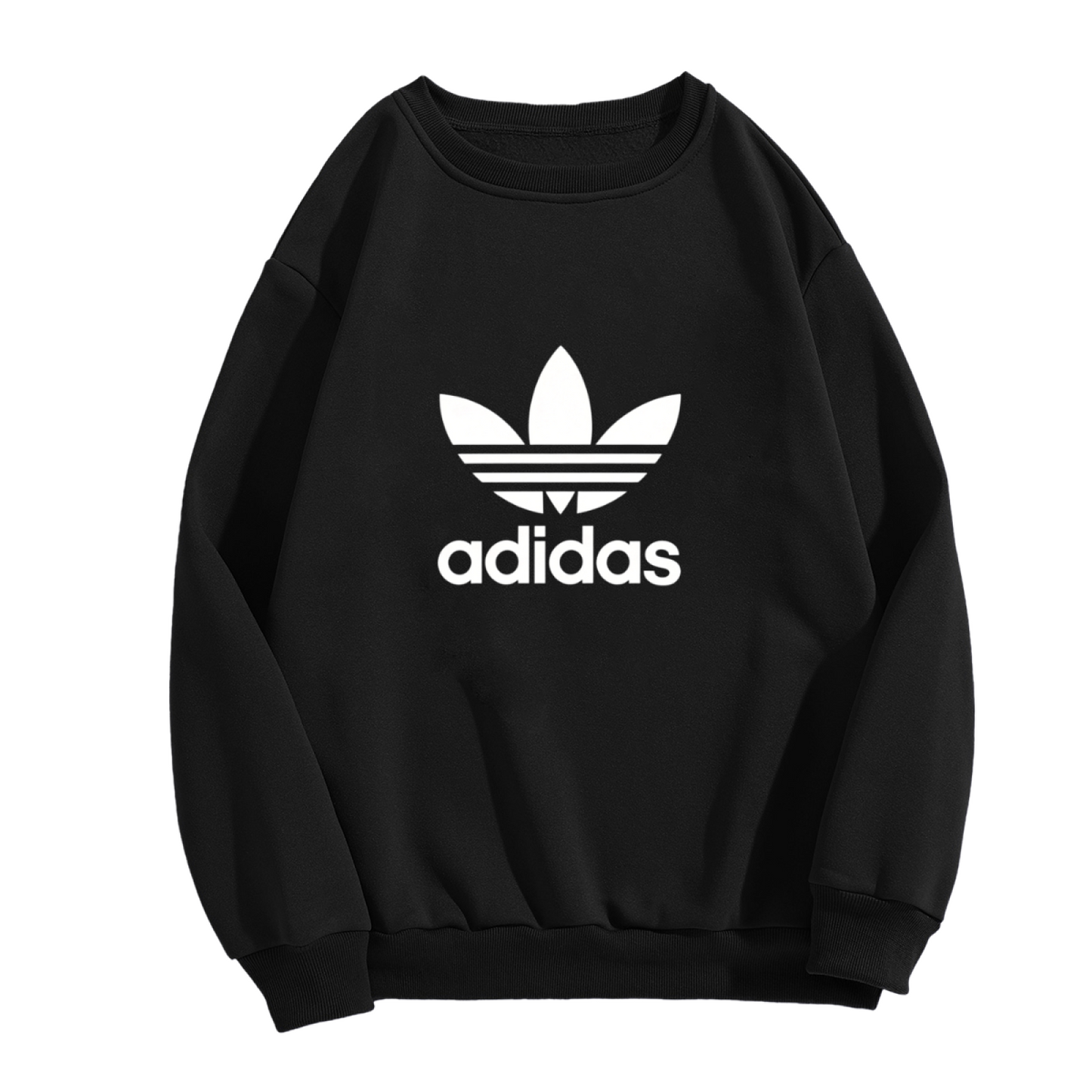 Classic Adidas Trefoil Logo Crewneck Sweatshirt