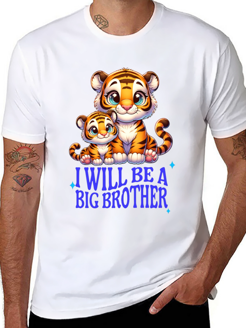 I Will Be A Big Brother Tiger Tee
