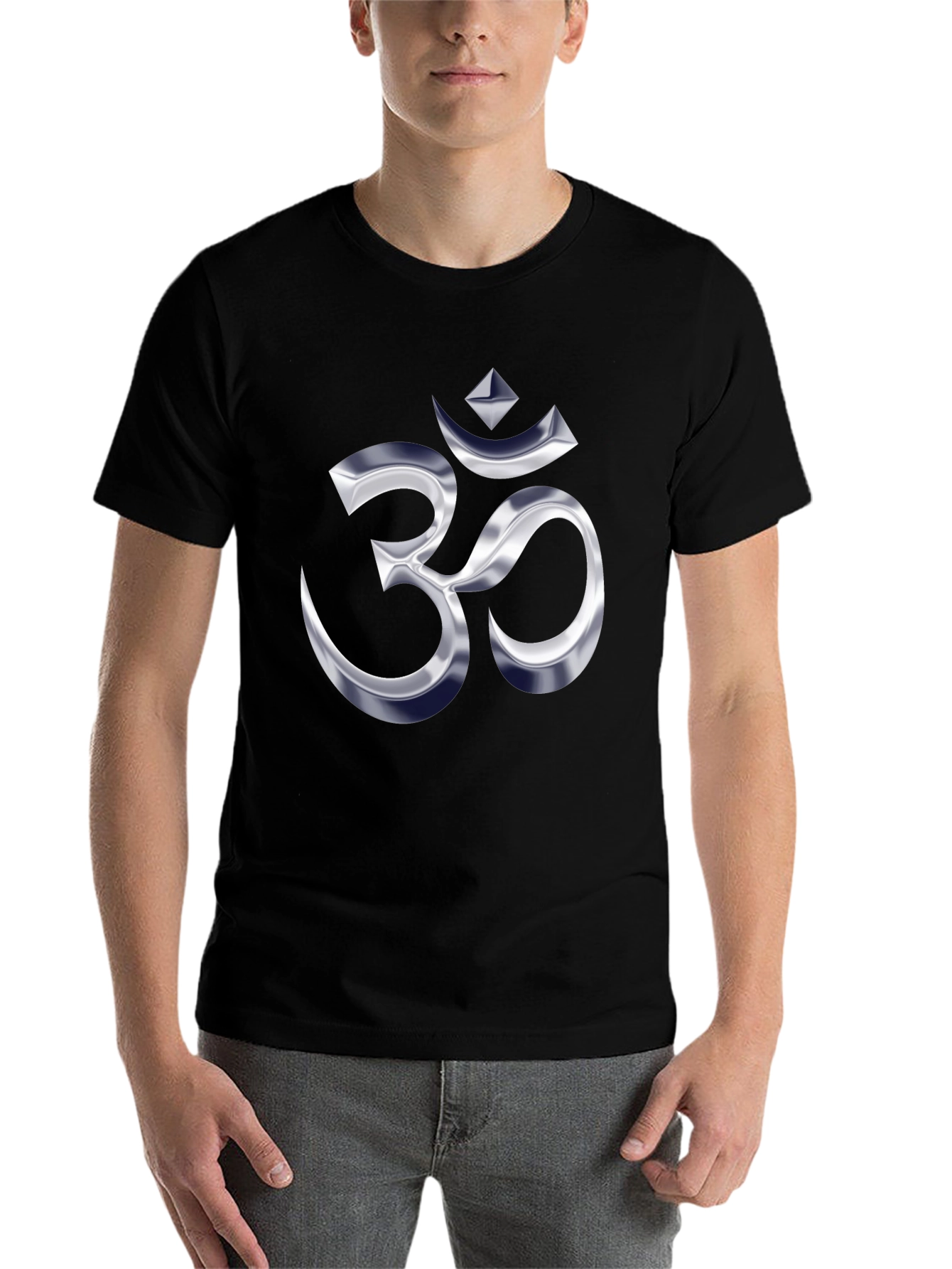 Om Symbol Graphic Black T-Shirt