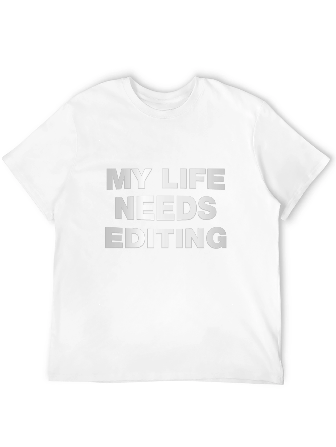 My Life Needs Editing Black T-Shirt