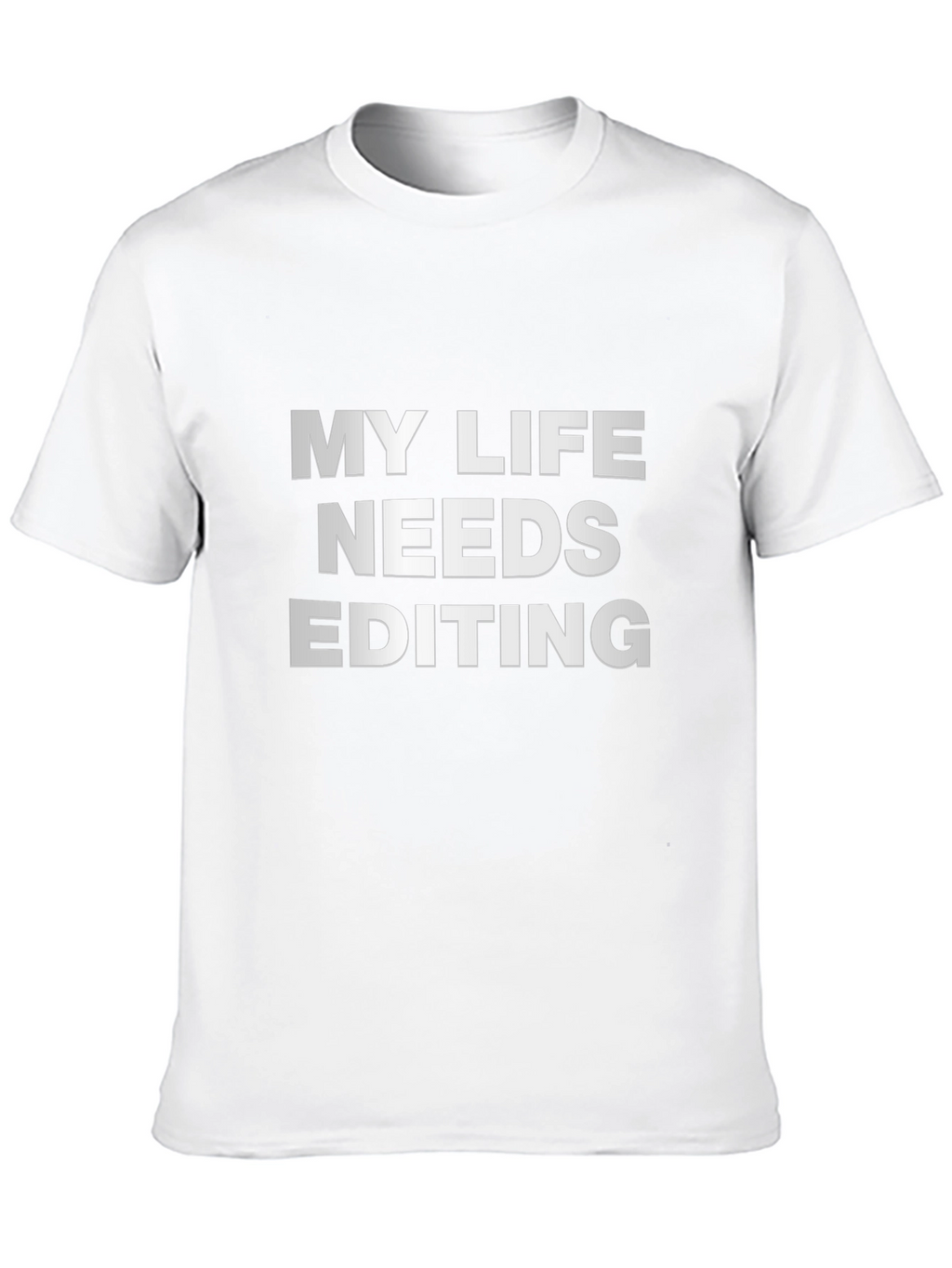 My Life Needs Editing Black T-Shirt