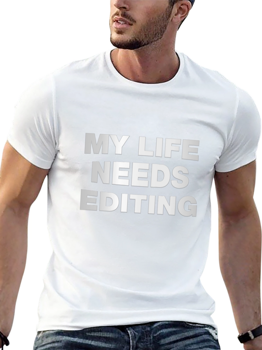 My Life Needs Editing Black T-Shirt