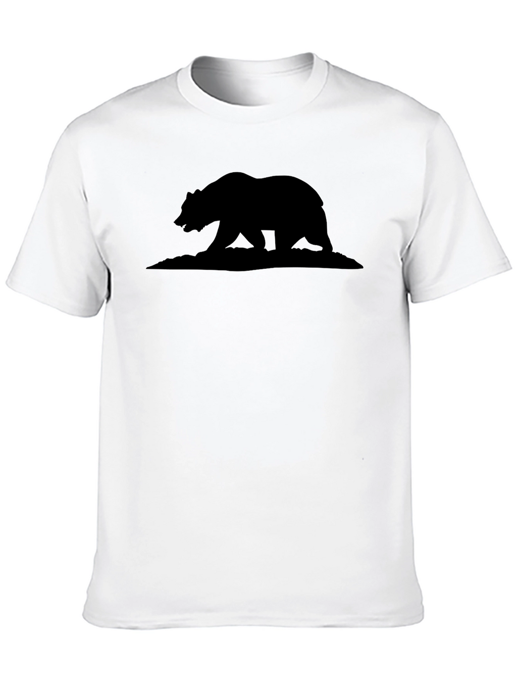 California Bear Silhouette Graphic T-Shirt