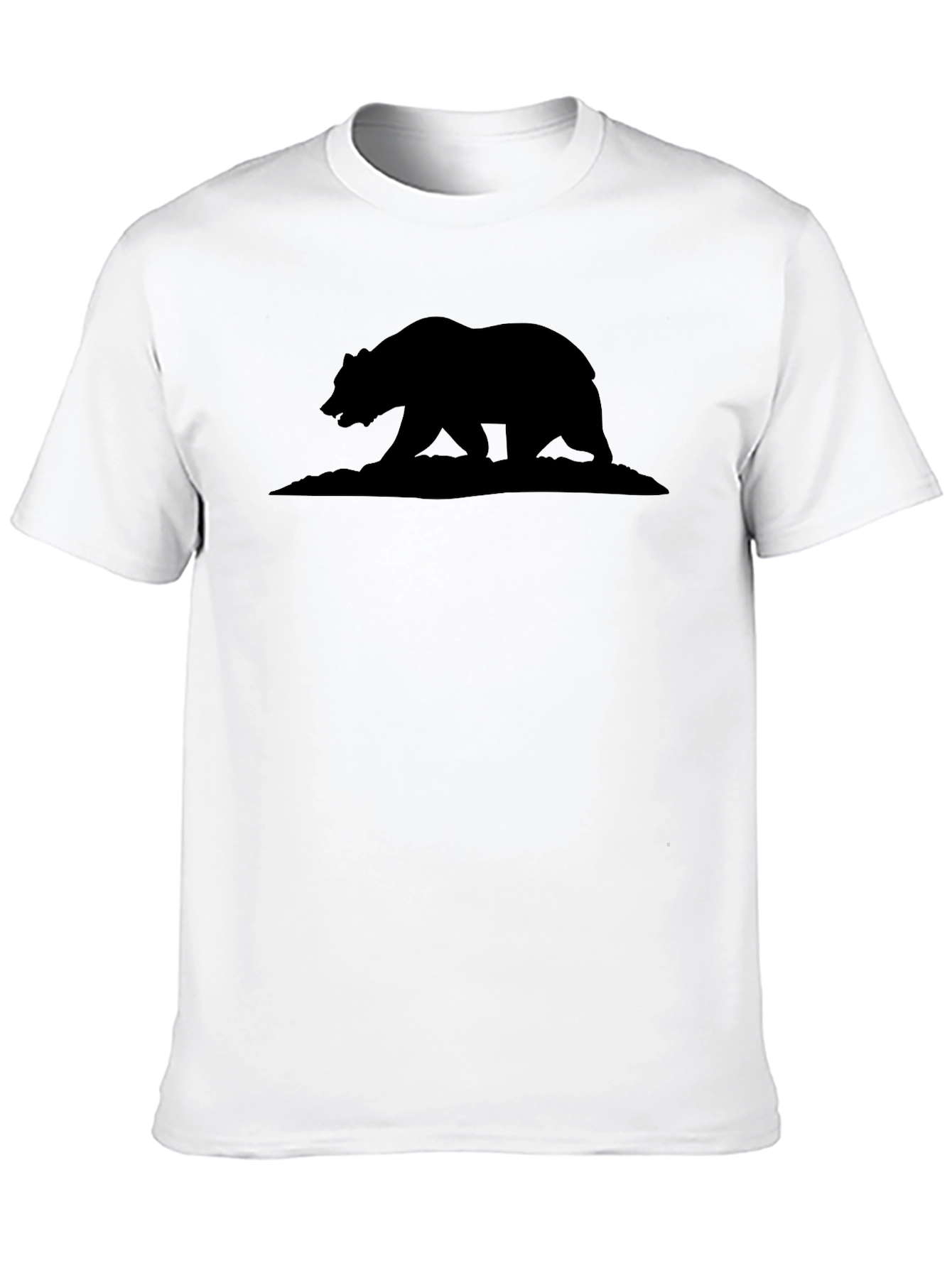 California Bear Silhouette Graphic T-Shirt