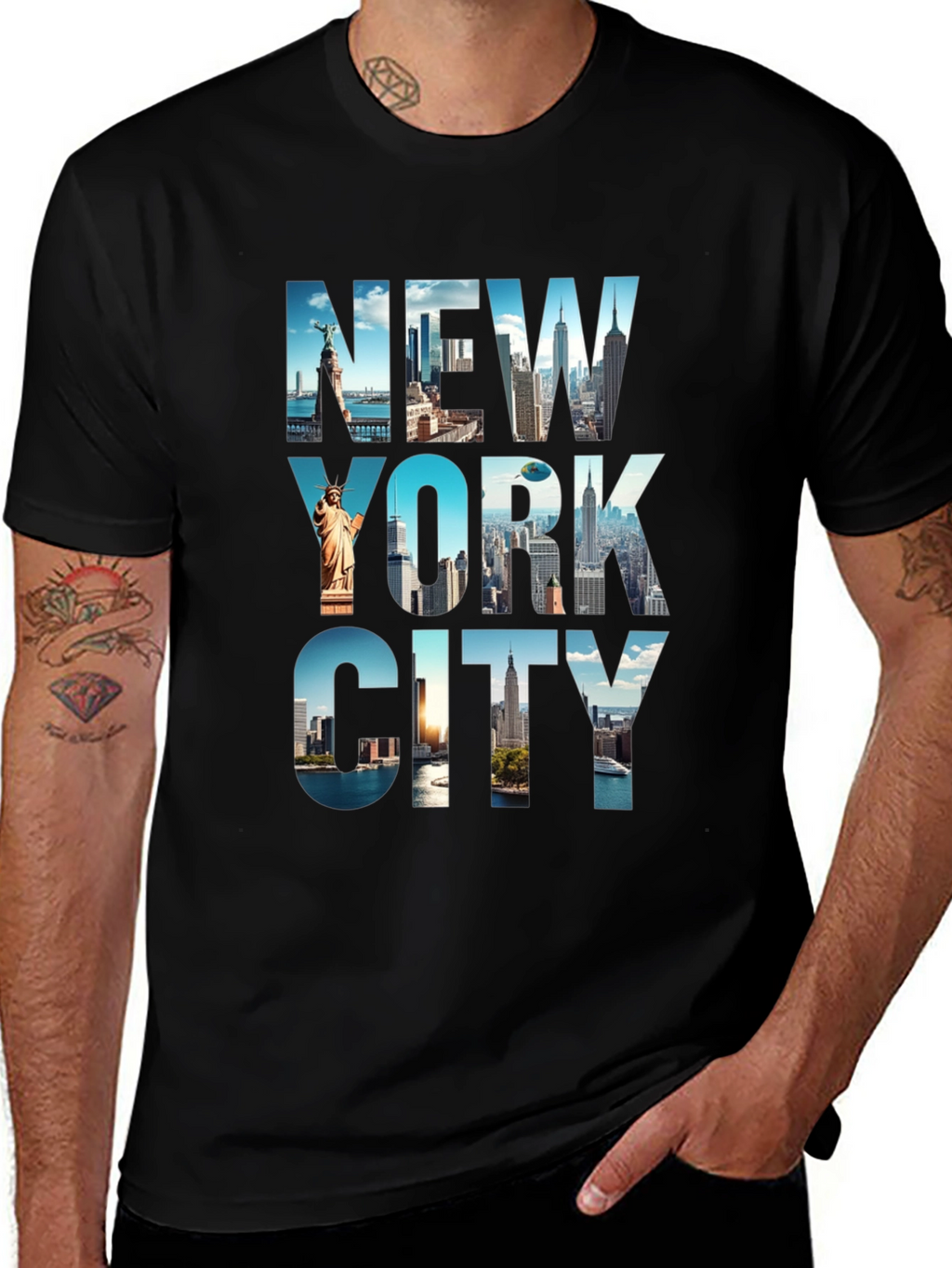 New York City Skyline Graphic Tee