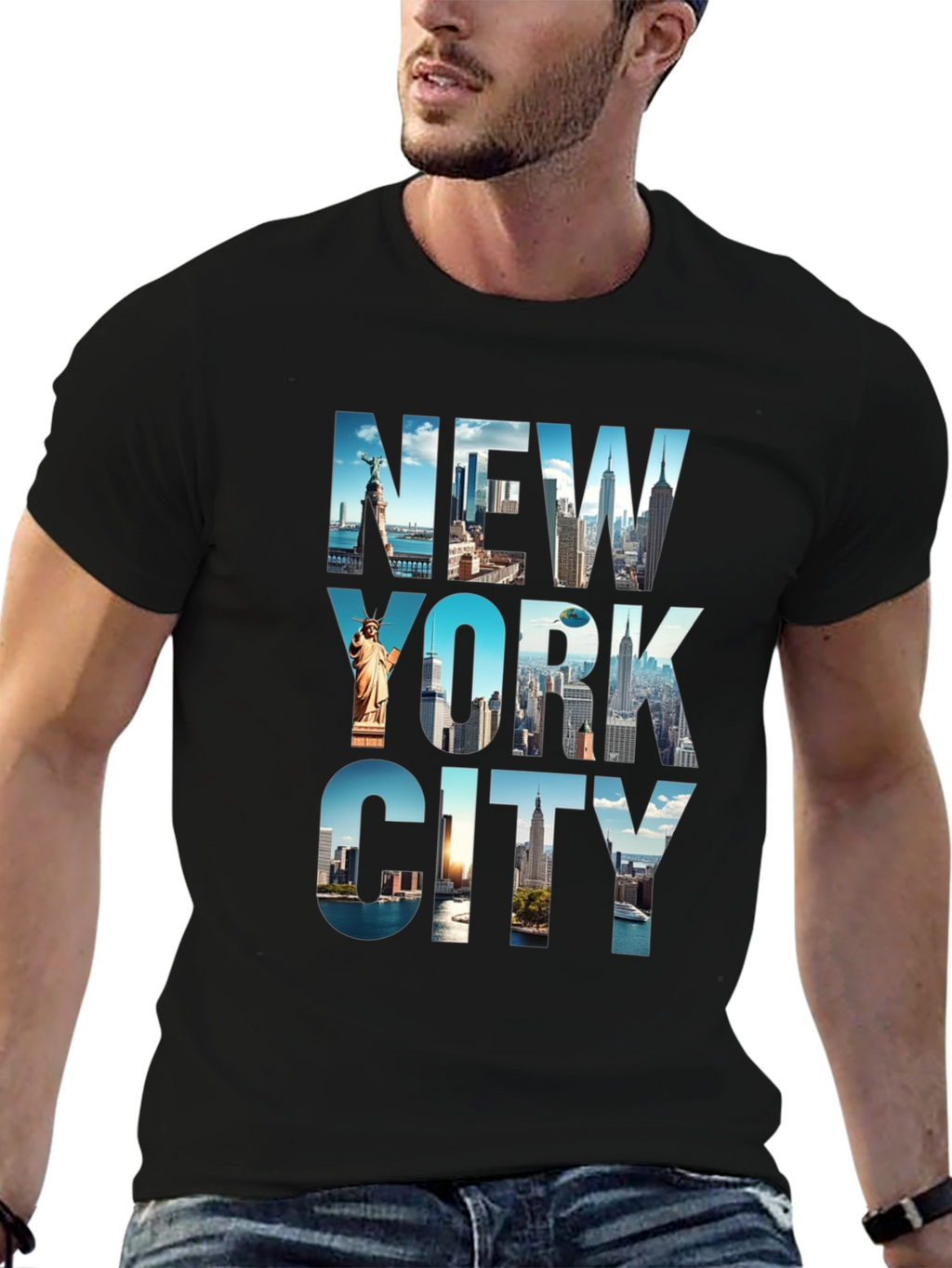 New York City Skyline Graphic Tee