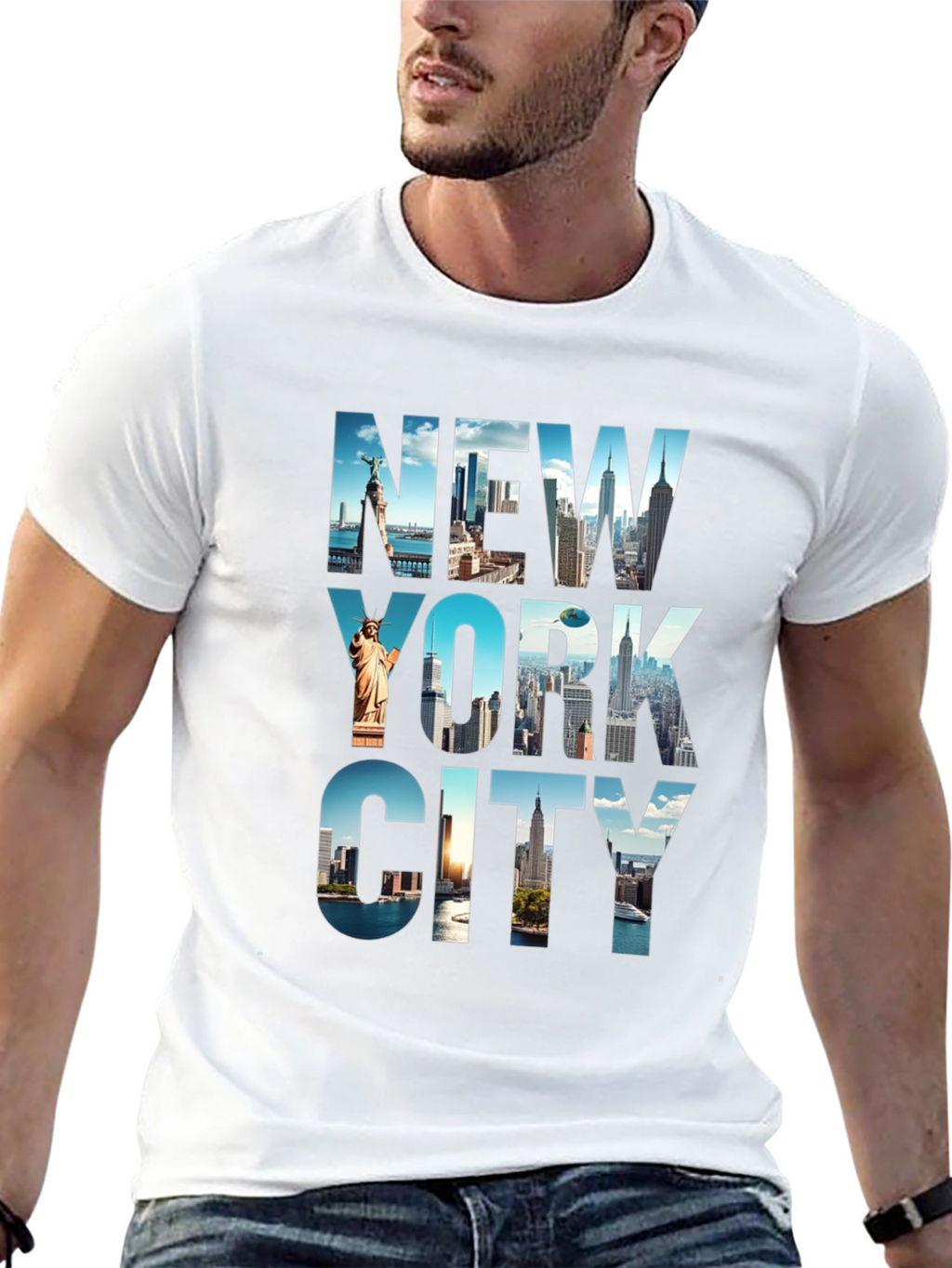 New York City Skyline Graphic Tee